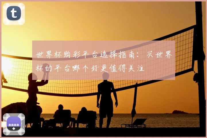 世界杯购彩平台选择指南：买世界杯的平台哪个好更值得关注