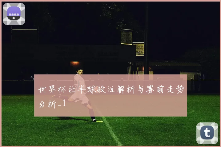 世界杯让半球投注解析与赛前走势分析_1